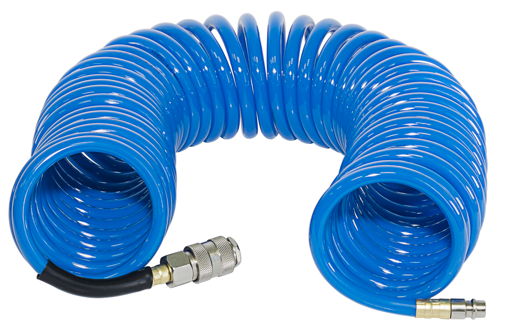 FUBAG Шланг спиральный с фитингами рапид, полиуретан, 15бар, 6x10мм, 10м