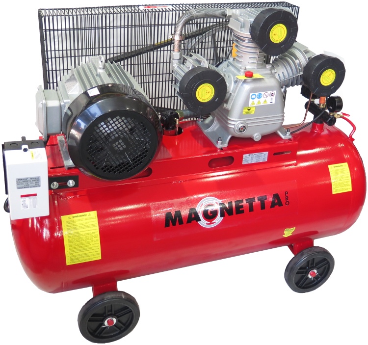 Magnetta, SW0.67/8-200L, Компрессор воздушный поршневой масляный с ременным приводом