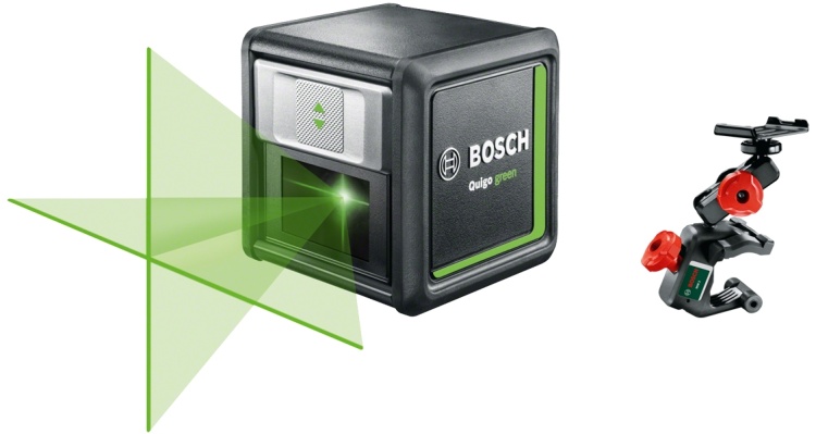 Лазерный нивелир BOSCH Quigo Green + MM2