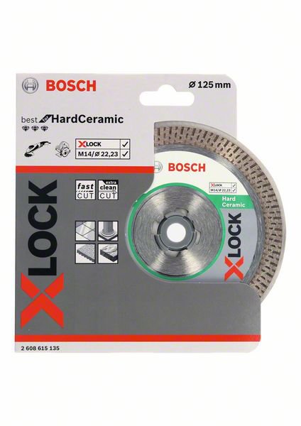 X-LOCK Алмазный диск Best for Hard Ceramic 125 x 22,23 x 1,8 x 10мм