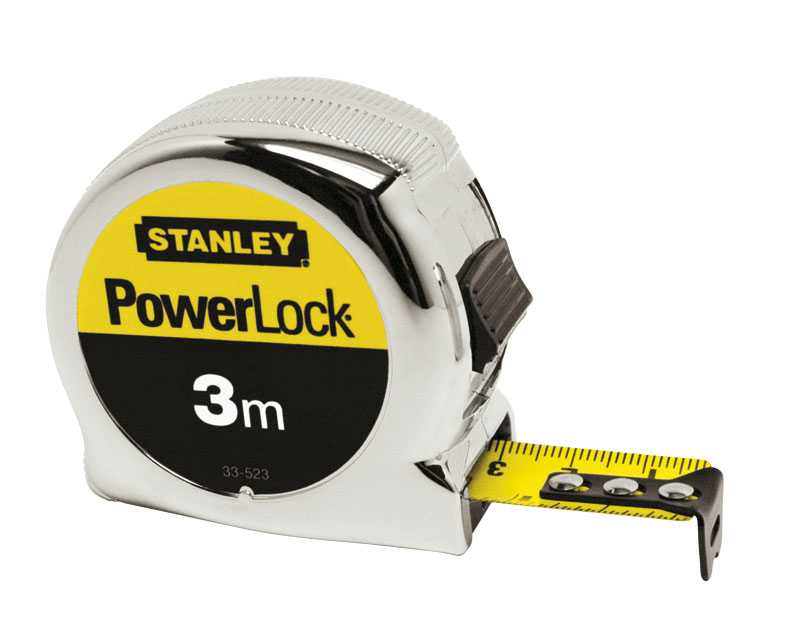 0-33-522 STANLEY  РУЛЕТКА ИЗМЕРИТЕЛЬНАЯ "MICRO POWERLOCK" 3М X 19MM