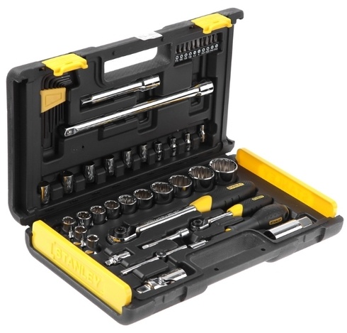 1-94-658 НАБОР ТОРЦЕВЫХ ГОЛОВОК STANLEY"UPTIER" 1/4"+1/2" (50 ПРЕДМЕТОВ)