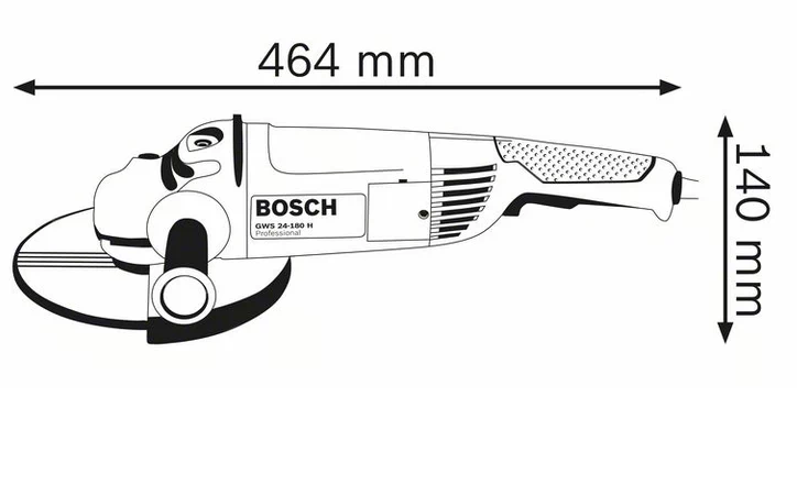 Угловая шлифмашина GWS 24-180 H Professional