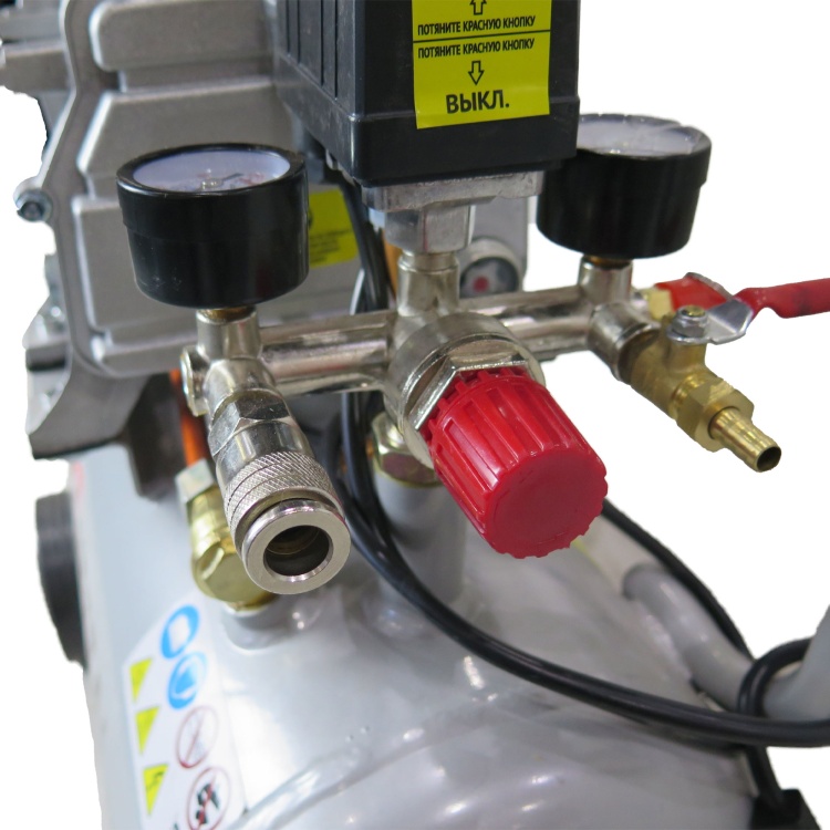 Magnetta, SZB0.34/8-40L, Компрессор воздушный поршневой масляный с прямым приводом, двухцилиндровый