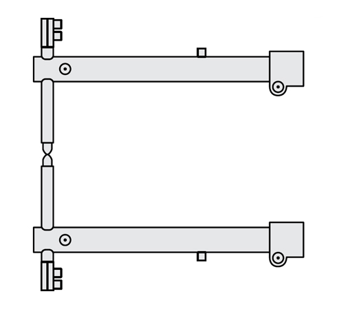 FUBAG Комплект плеч O 40 х 700мм для серии RS