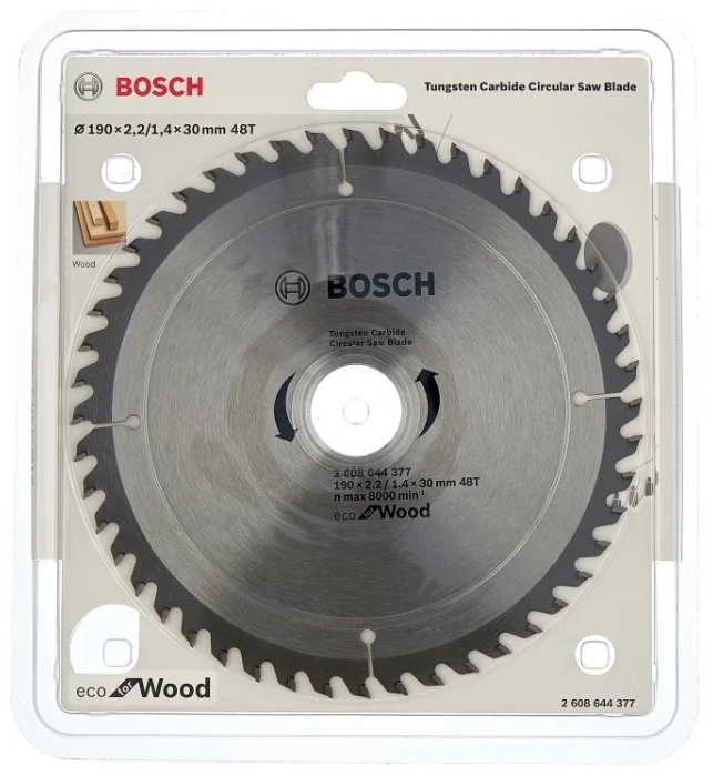 Диск BOSCH пильный 190х30-48 EC WO H