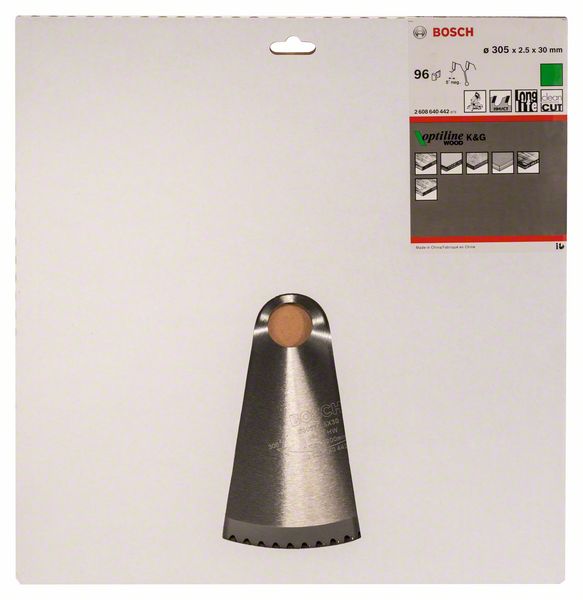 Диск BOSCH циркулярный 305х30х96 GCM 12