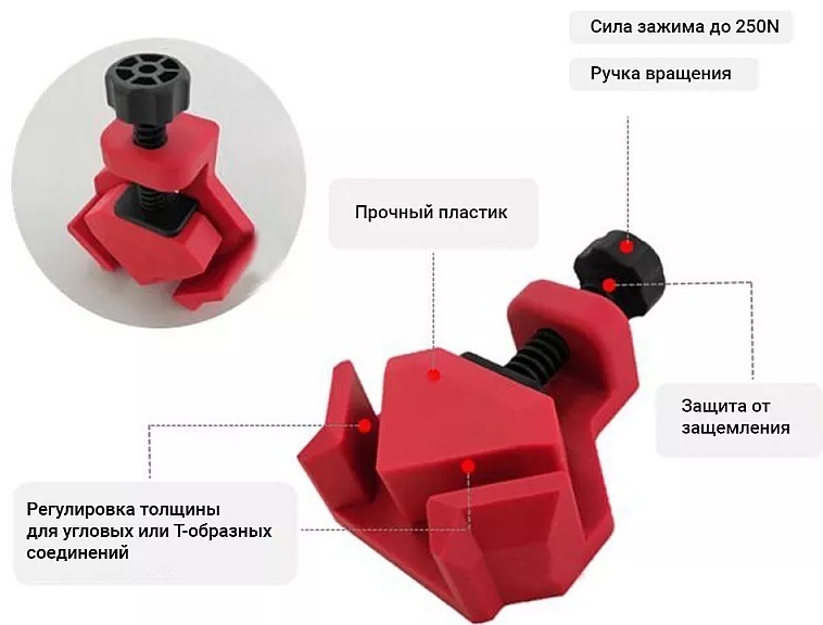 Струбцина угловая DLT 4 шт. в упак