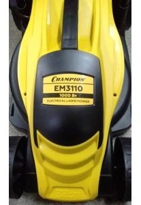 Газонокосилка эл. CHAMPION EM3110  (1 кВт пласт.травосб. 30л ширина 320мм 20-60мм, 6,8кг)