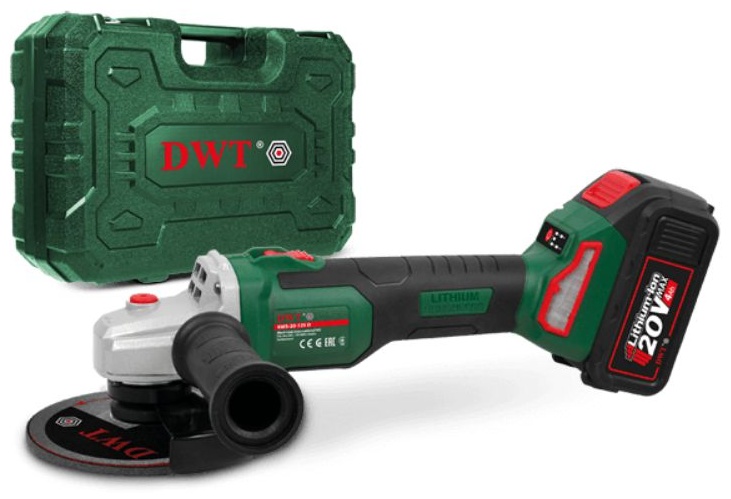 Аккумуляторная угловая шлифовальная машина DWT AWS-20-125 D-2H BMC