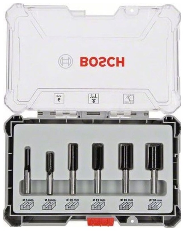 Набор пазовых фрез 6мм. 6шт.