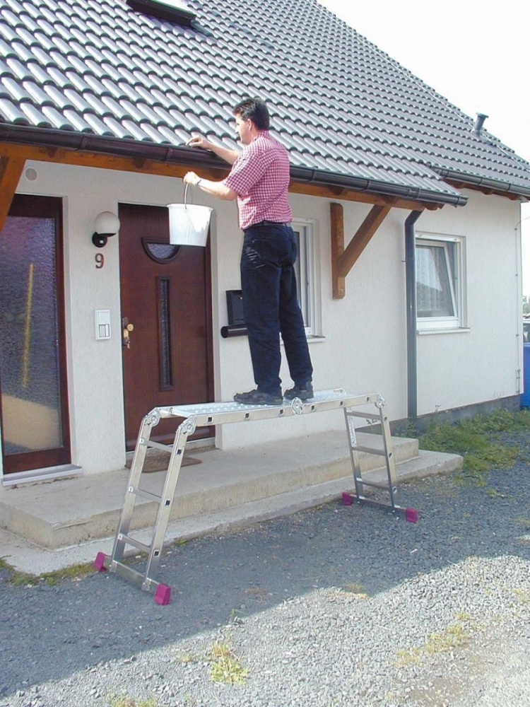 Шарнирная универсальная лестница-трансформер CORDA 4x3 KRAUSE (Германия)