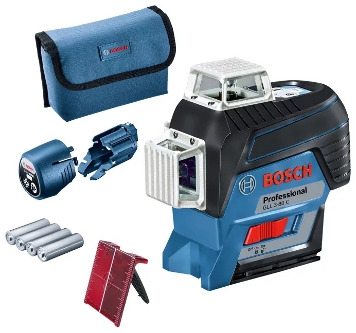 Линейный лазерный нивелир (построитель плоскостей)GLL 3-80 C (AA) + L-Boxx ready