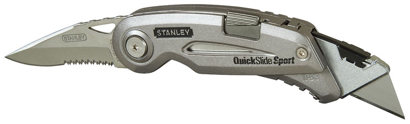 0-10-813 STANLEY НОЖ "QUICKSLIDE SPORT KNIFE" МНОГОФУНКЦИОНАЛЬНЫЙ 118ММ
