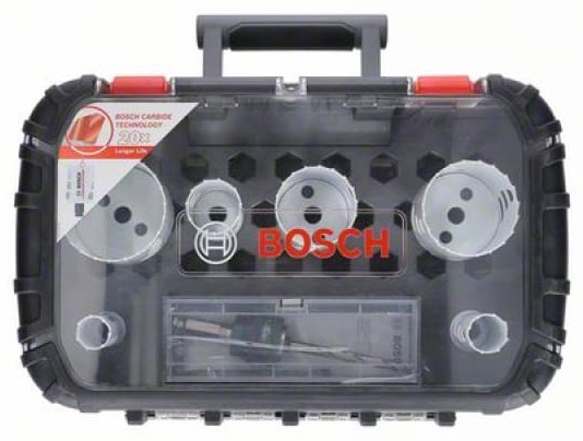 Набор коронок универсальных - HM Tough Material 22/ 25/ 35/ 51/ 60/ 68 mm Expert BOSCH