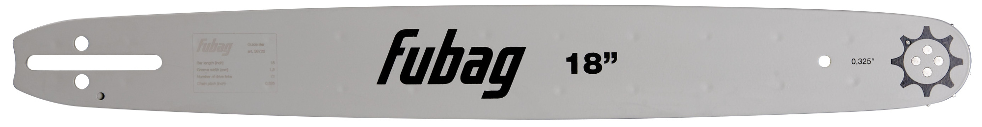FUBAG Шина 18" F95K  (шаг 0.325 дюйма_ ширина паза 1.5мм)