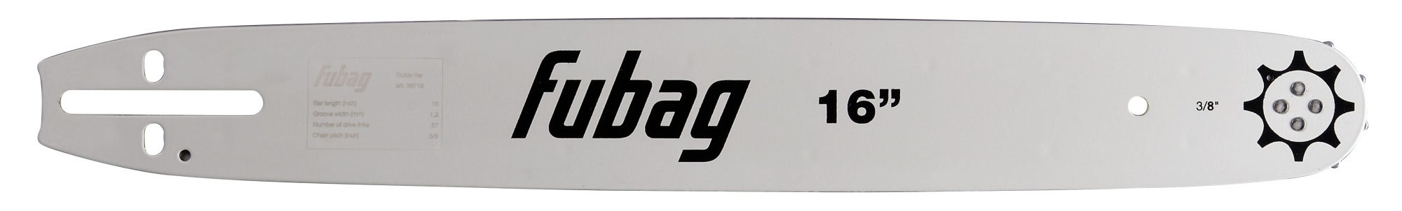 FUBAG Шина 16" F41A (шаг 3/8 дюйма_ ширина паза 1.3мм)